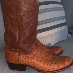 Men’s Tecovas ostrich boot size 14/ worn once